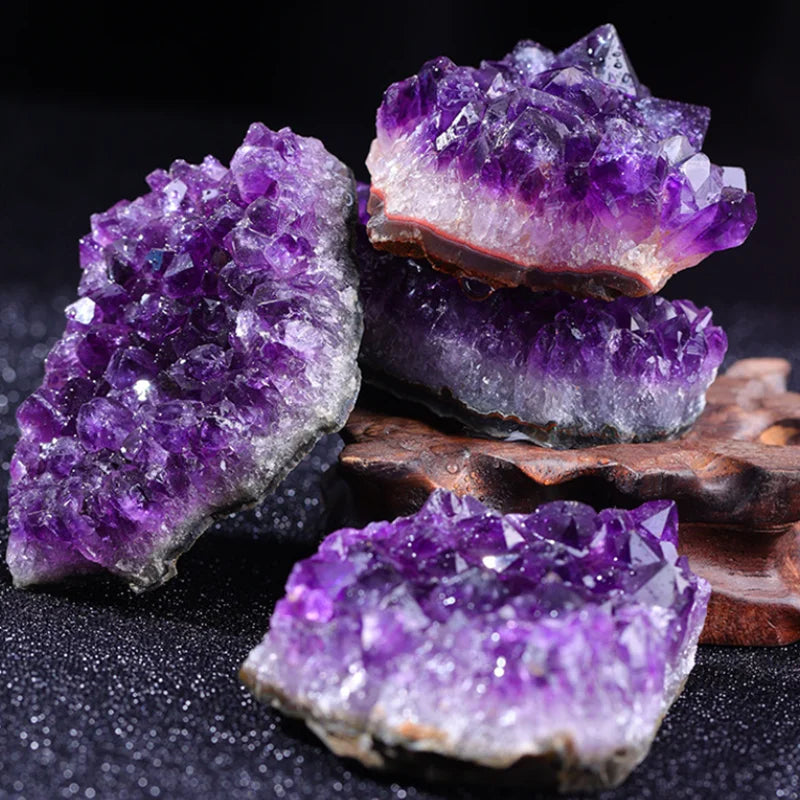 10-70g 30-50mm Amethyst Geode Natural Crystal