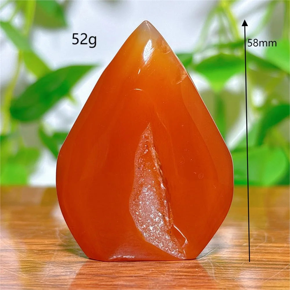 Carnelian Free Form Crystal Natural Stone Quartz