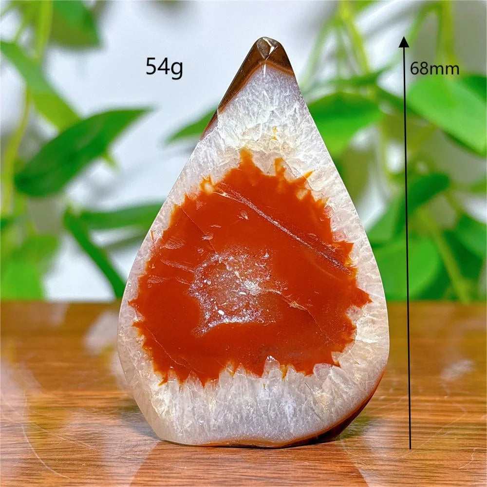 Carnelian Free Form Crystal Natural Stone Quartz