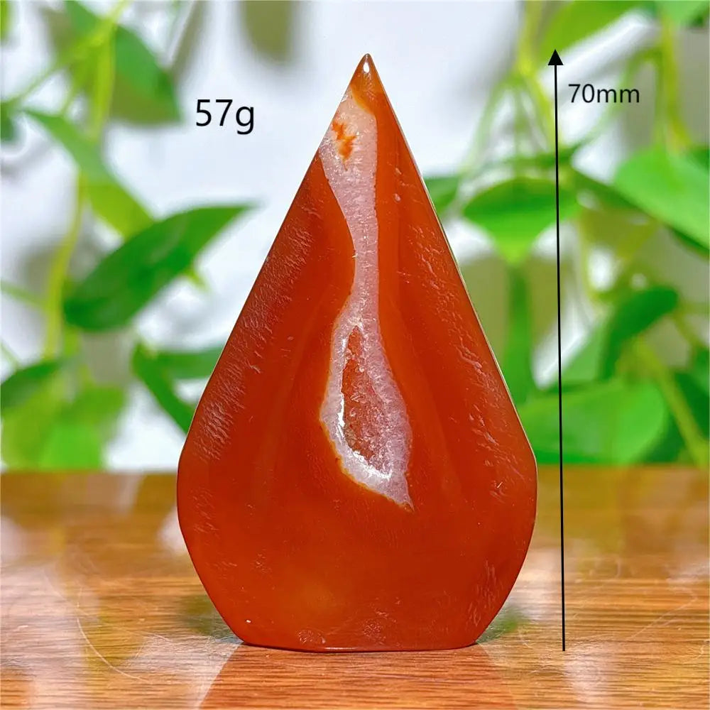 Carnelian Free Form Crystal Natural Stone Quartz