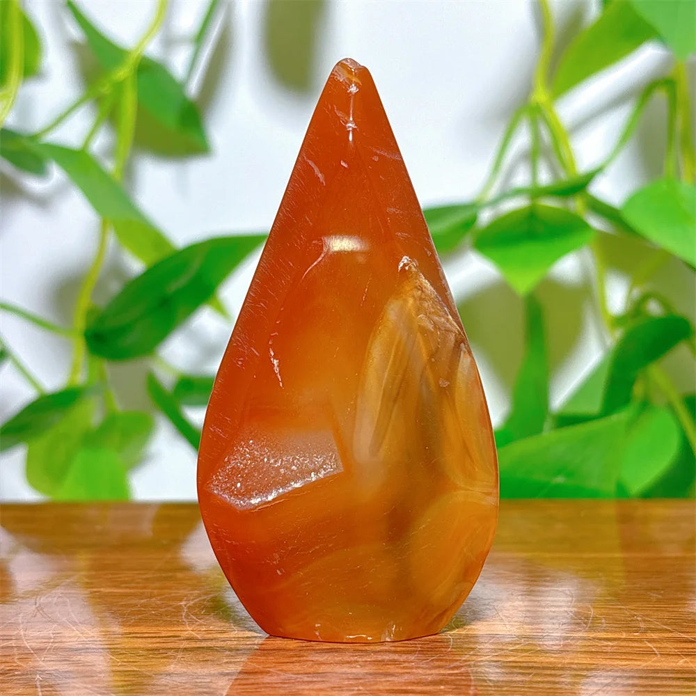 Carnelian Free Form Crystal Natural Stone Quartz