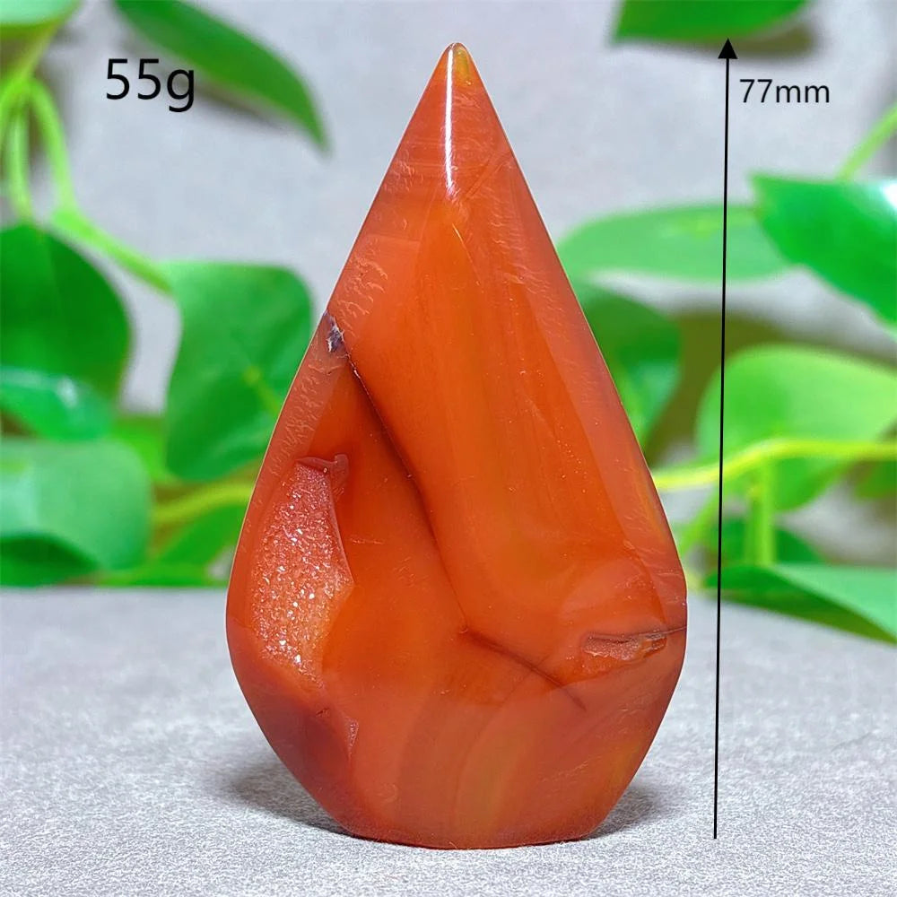 Carnelian Free Form Crystal Natural Stone Quartz