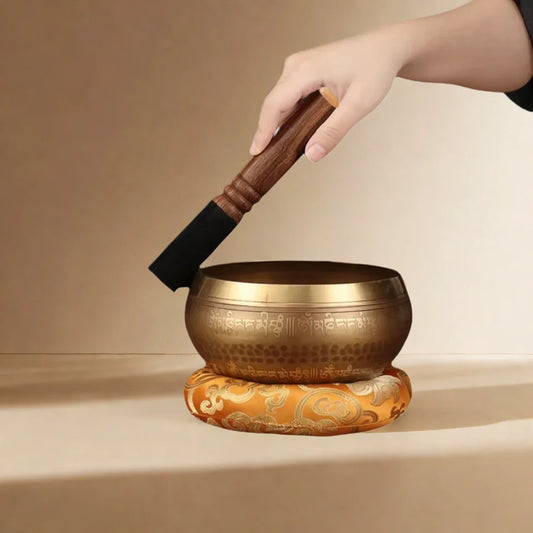 Handmade Tibetan Singing Bowls Set