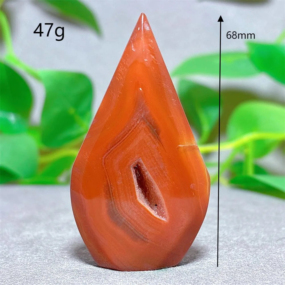 Carnelian Free Form Crystal Natural Stone Quartz