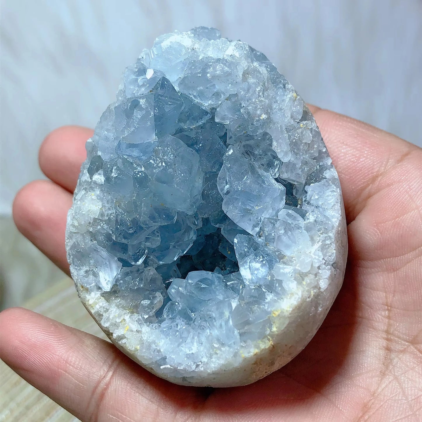 Natural Crystal Blue Celestite