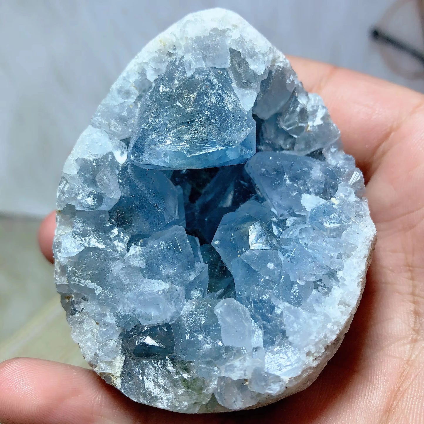 Natural Crystal Blue Celestite