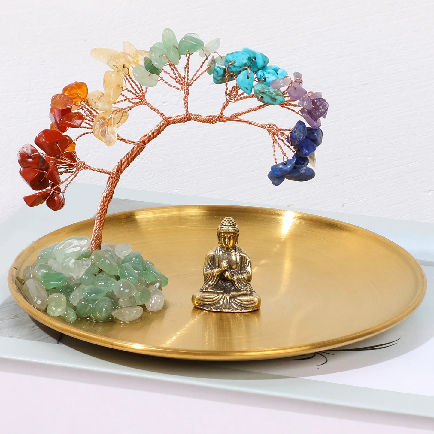 Tree and Buddha Decor Crystal