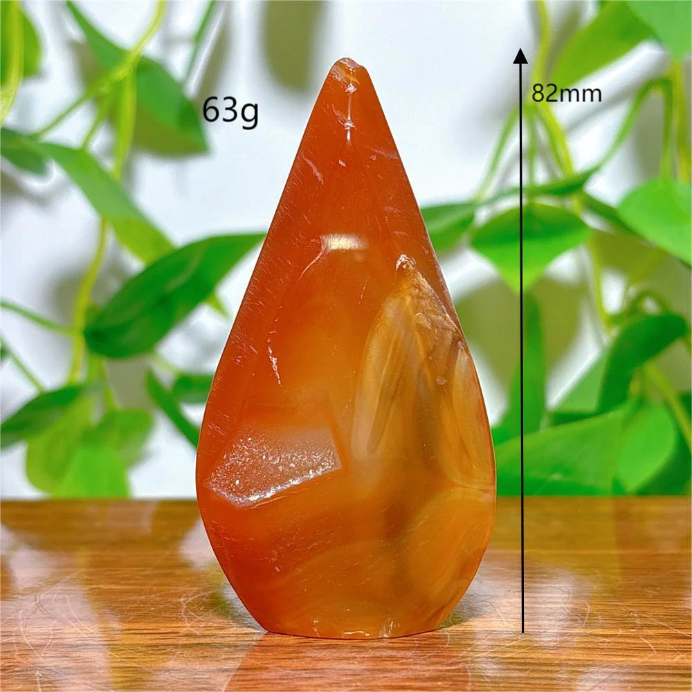 Carnelian Free Form Crystal Natural Stone Quartz