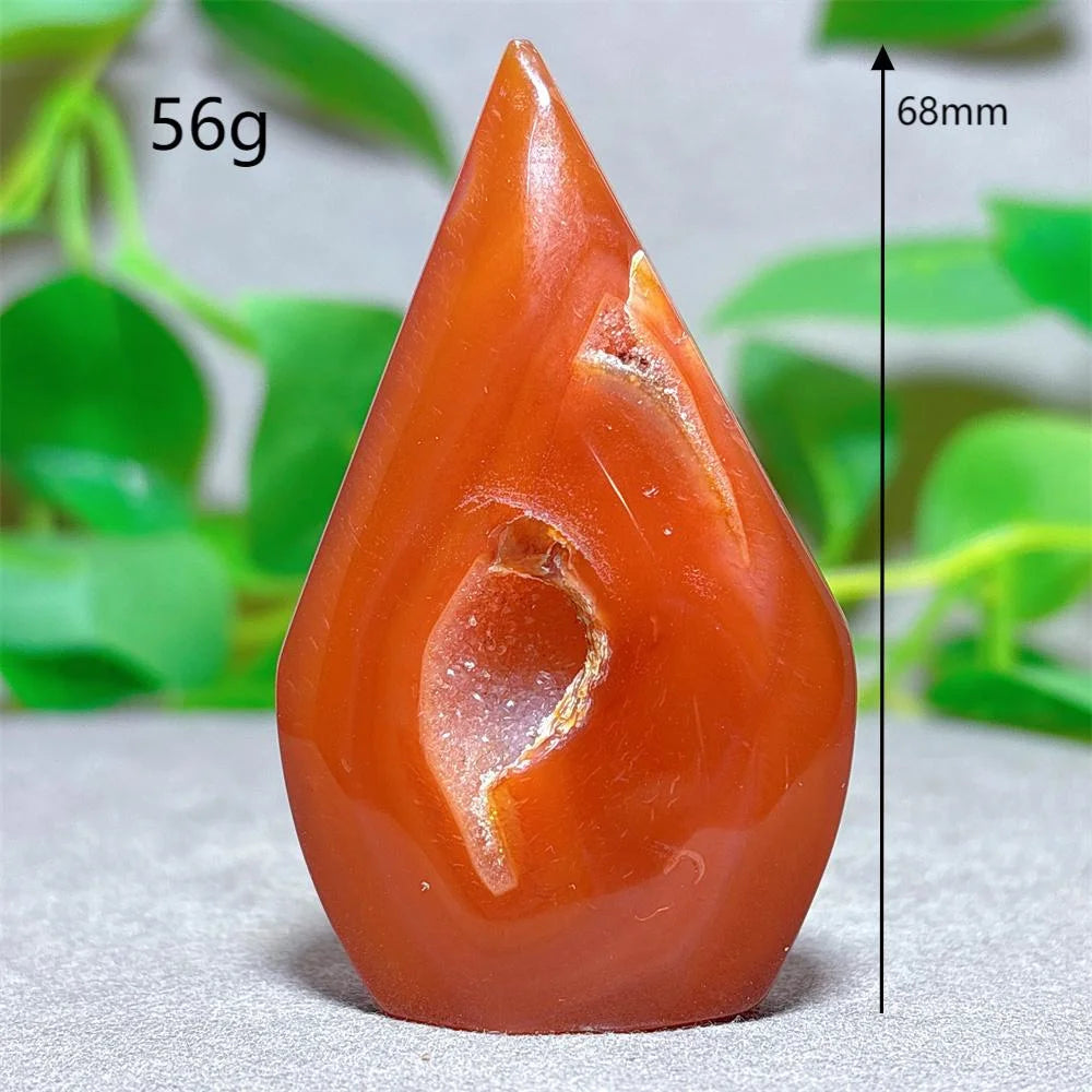 Carnelian Free Form Crystal Natural Stone Quartz