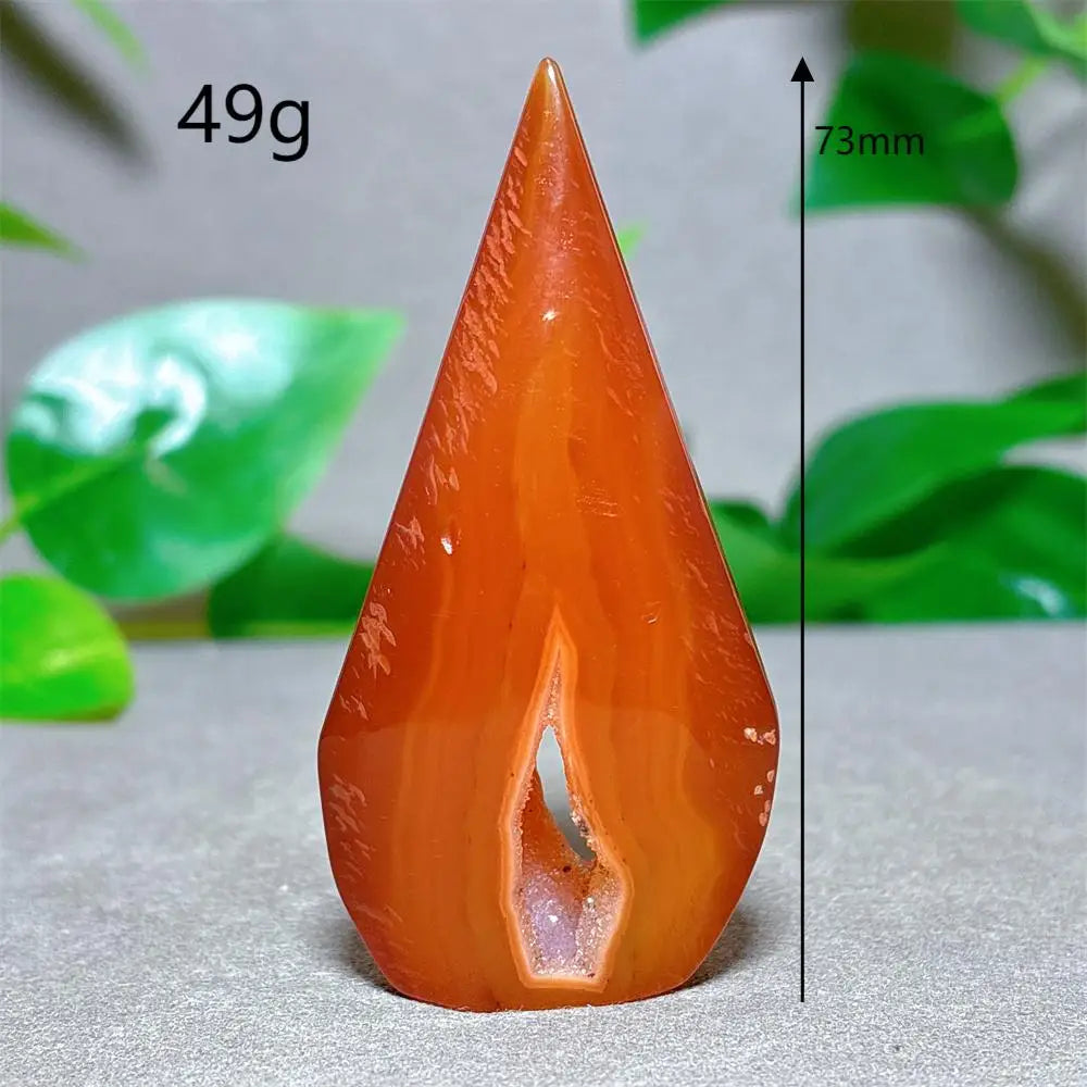 Carnelian Free Form Crystal Natural Stone Quartz