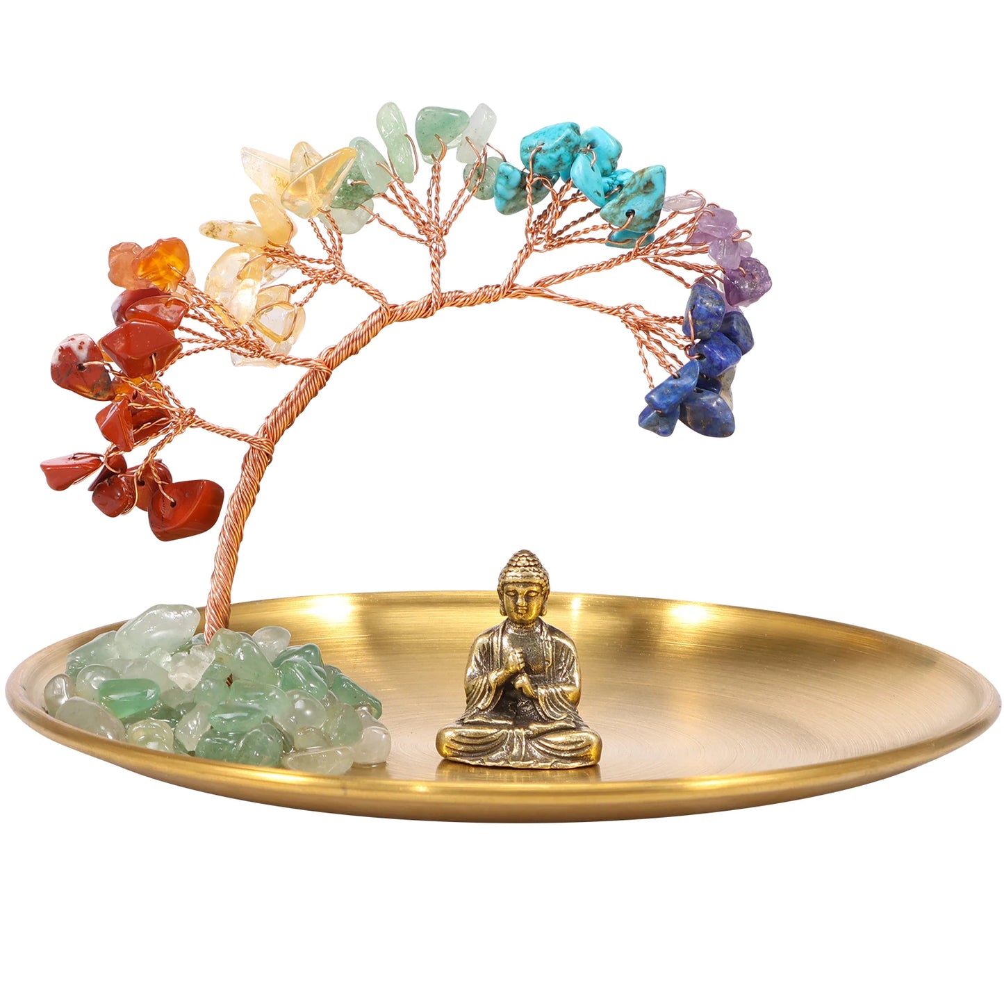 Tree and Buddha Decor Crystal