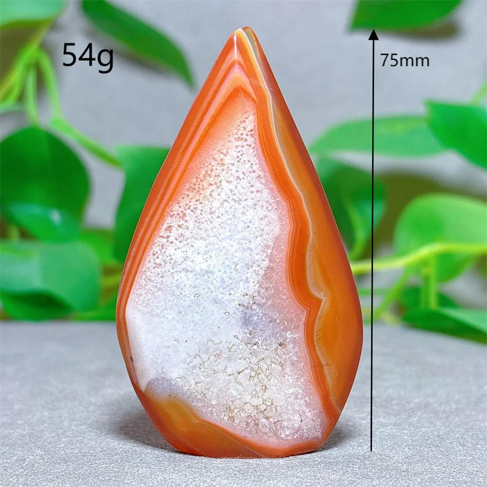 Carnelian Free Form Crystal Natural Stone Quartz