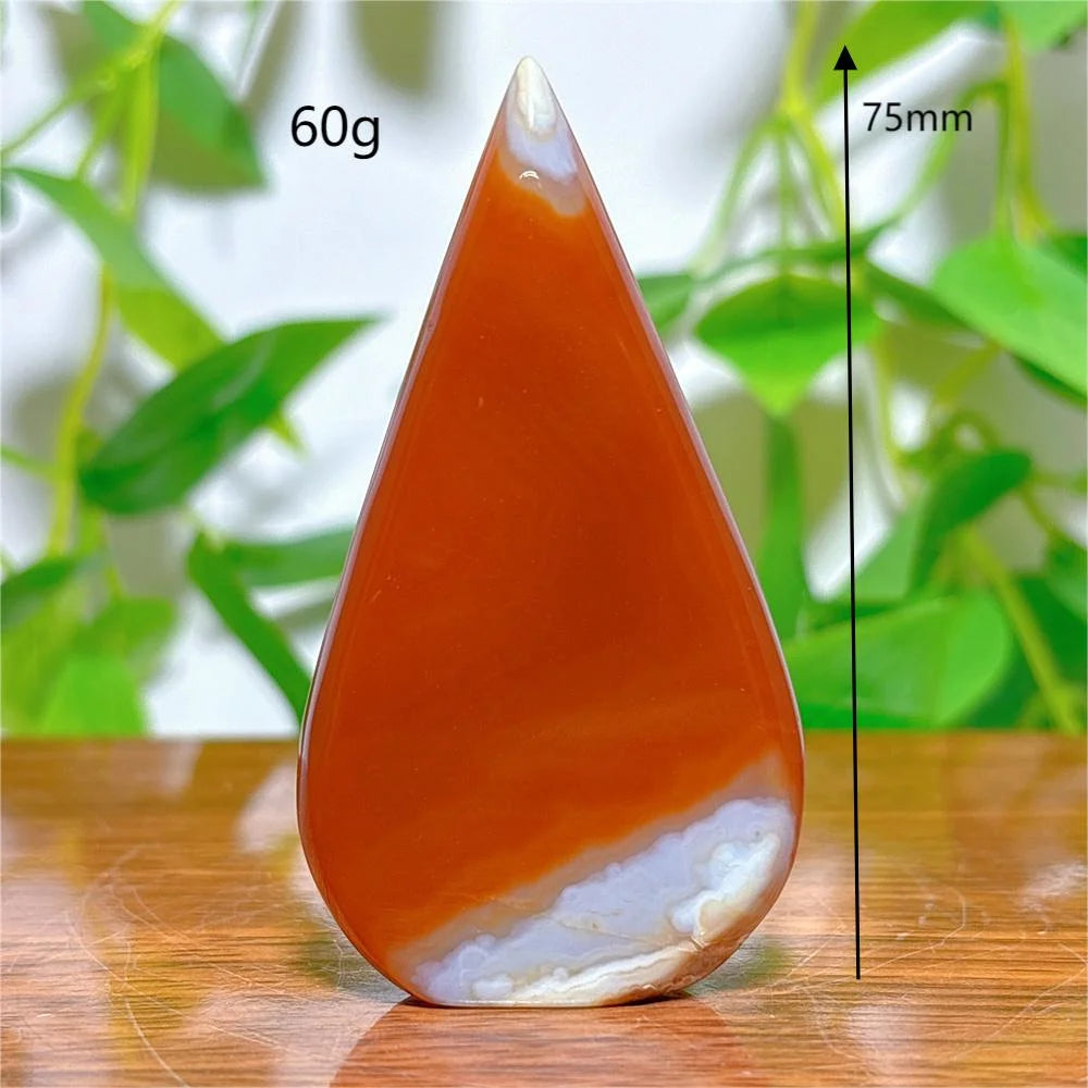 Carnelian Free Form Crystal Natural Stone Quartz