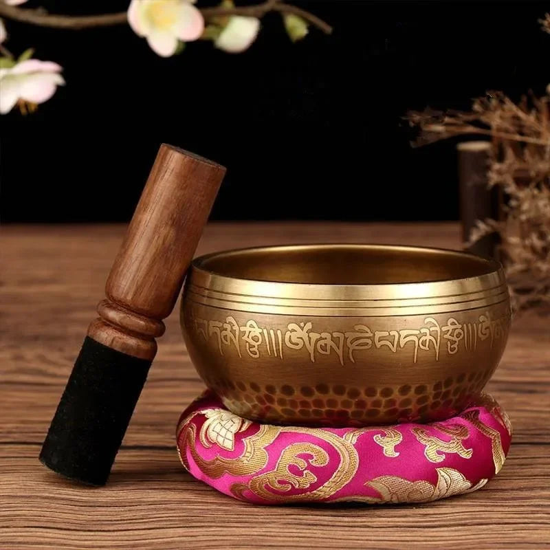 Handmade Tibetan Singing Bowls Set