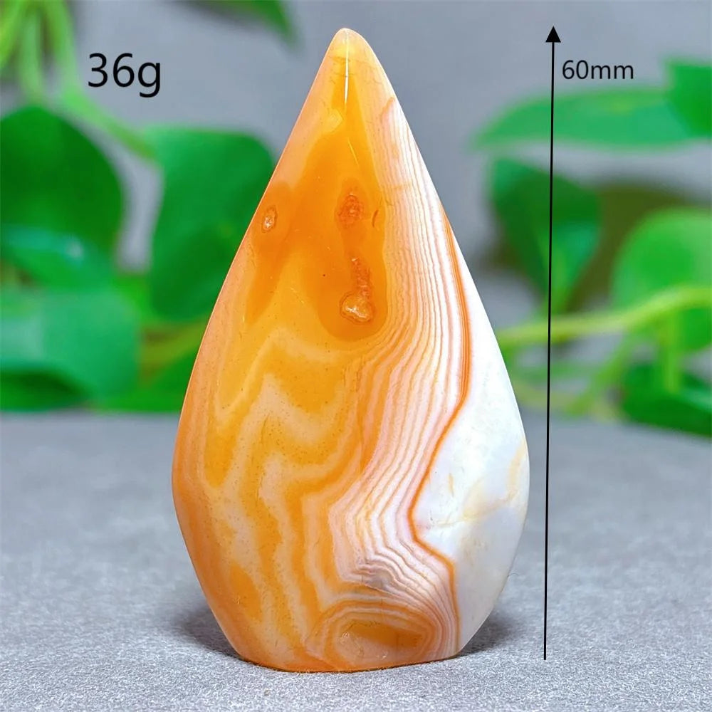 Carnelian Free Form Crystal Natural Stone Quartz