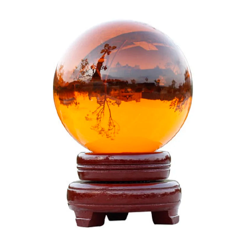 30mm-100mm Amber Crystal Ball