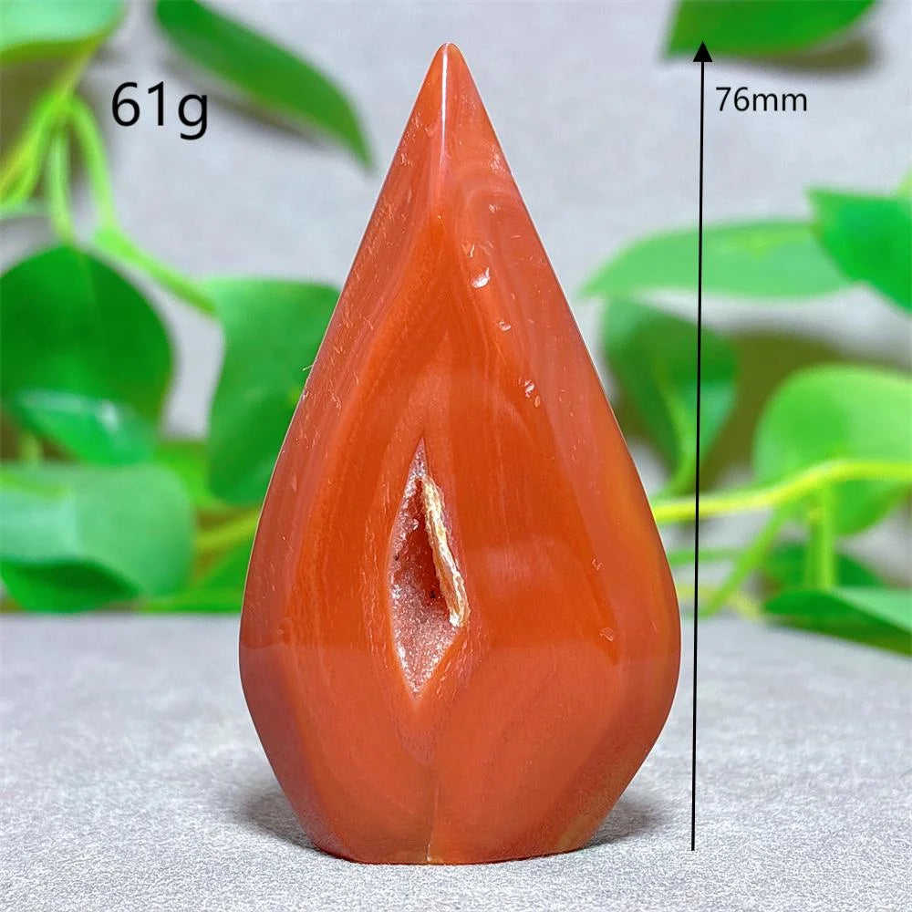 Carnelian Free Form Crystal Natural Stone Quartz