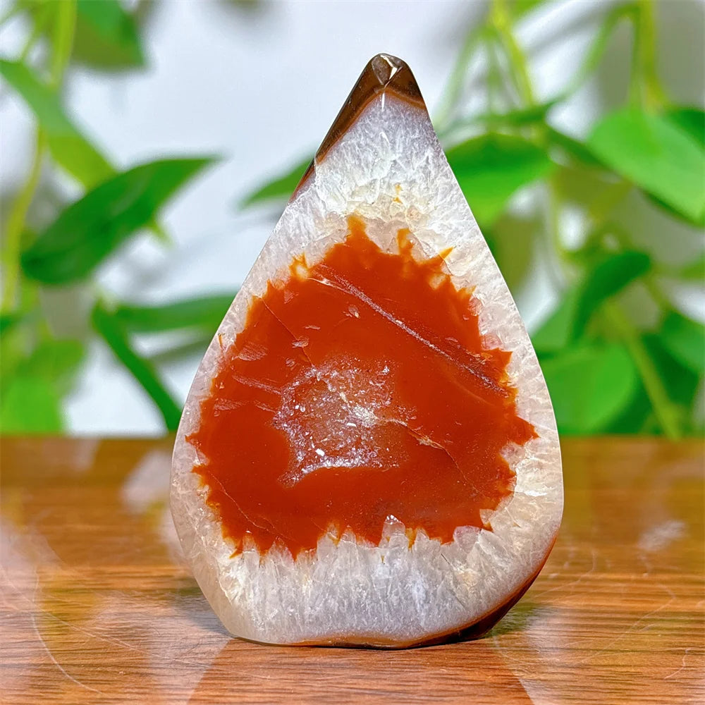 Carnelian Free Form Crystal Natural Stone Quartz