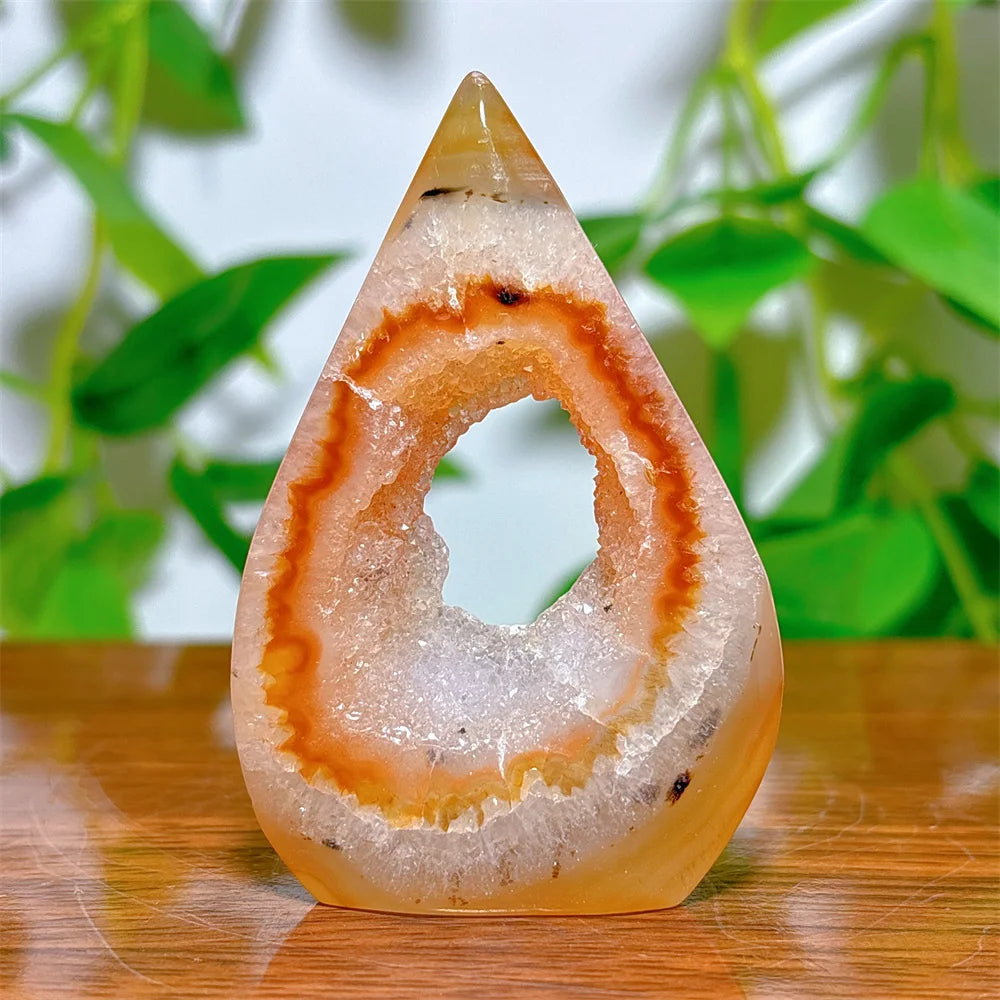 Carnelian Free Form Crystal Natural Stone Quartz