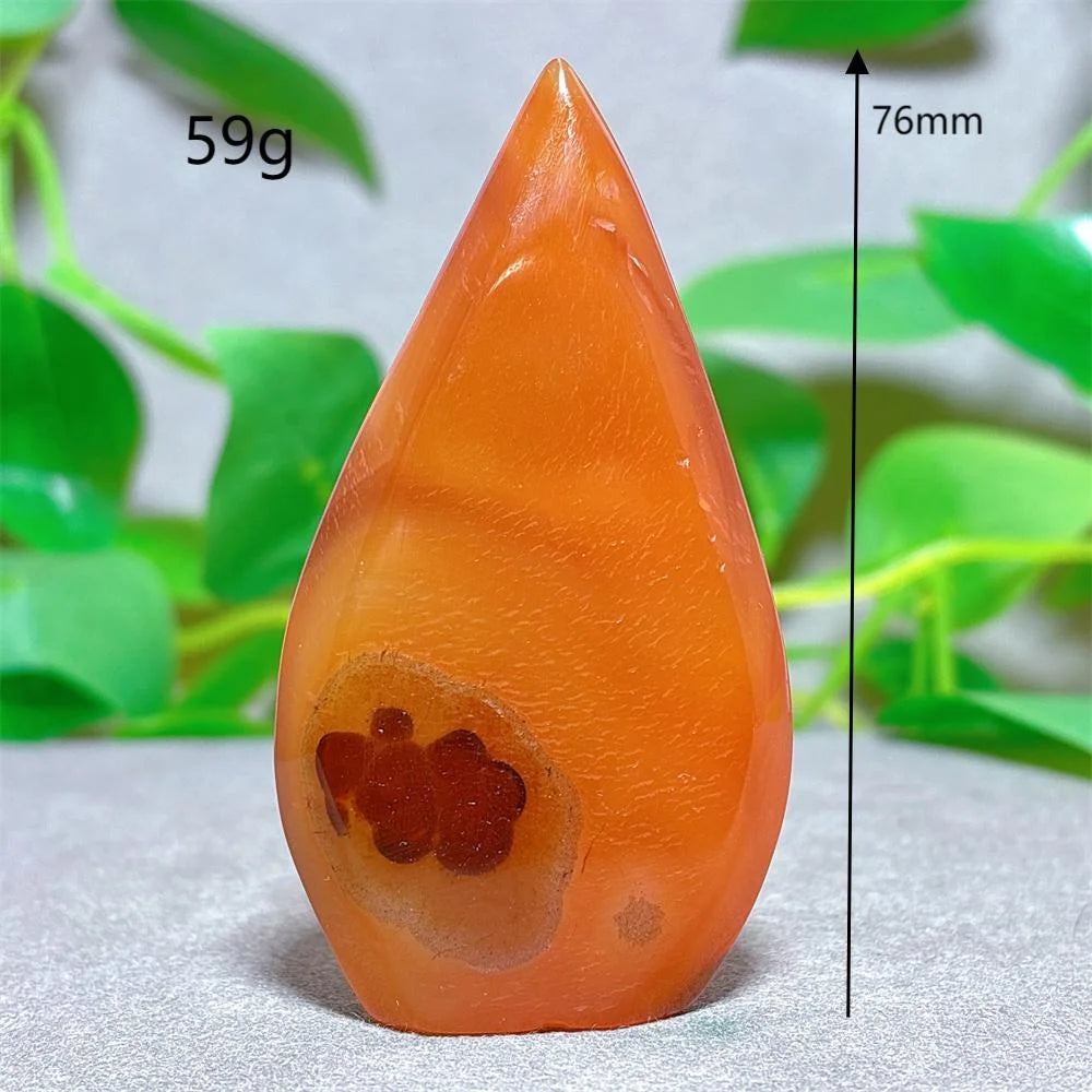 Carnelian Free Form Crystal Natural Stone Quartz