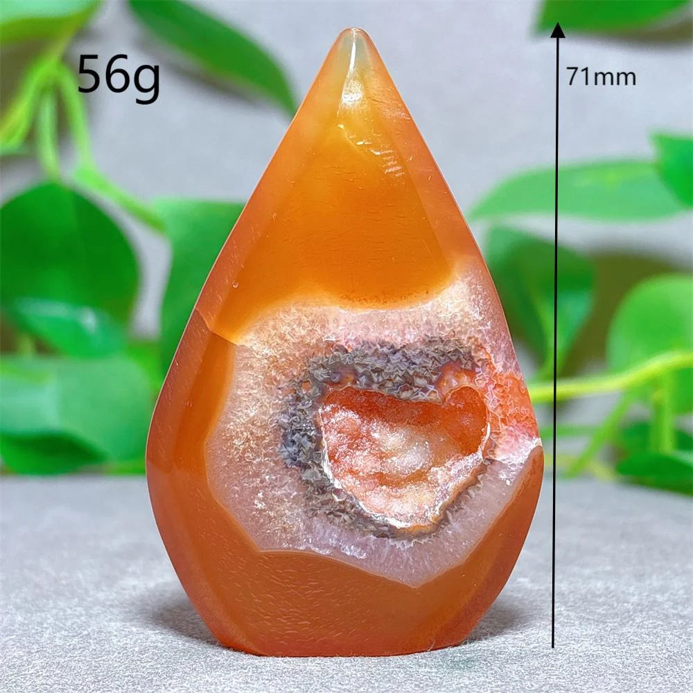 Carnelian Free Form Crystal Natural Stone Quartz