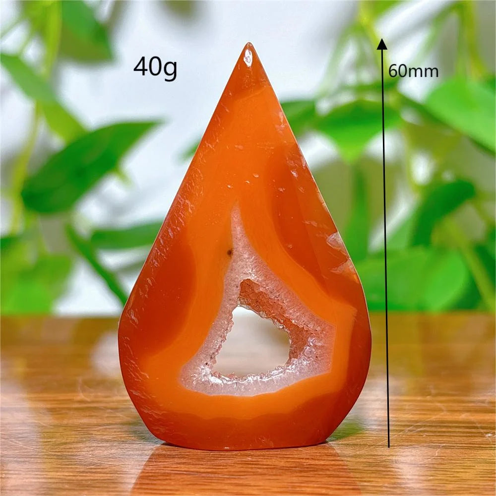 Carnelian Free Form Crystal Natural Stone Quartz