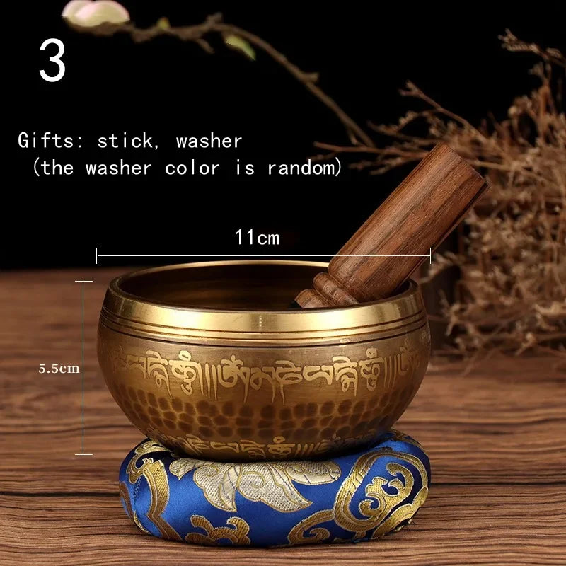 Handmade Tibetan Singing Bowls Set