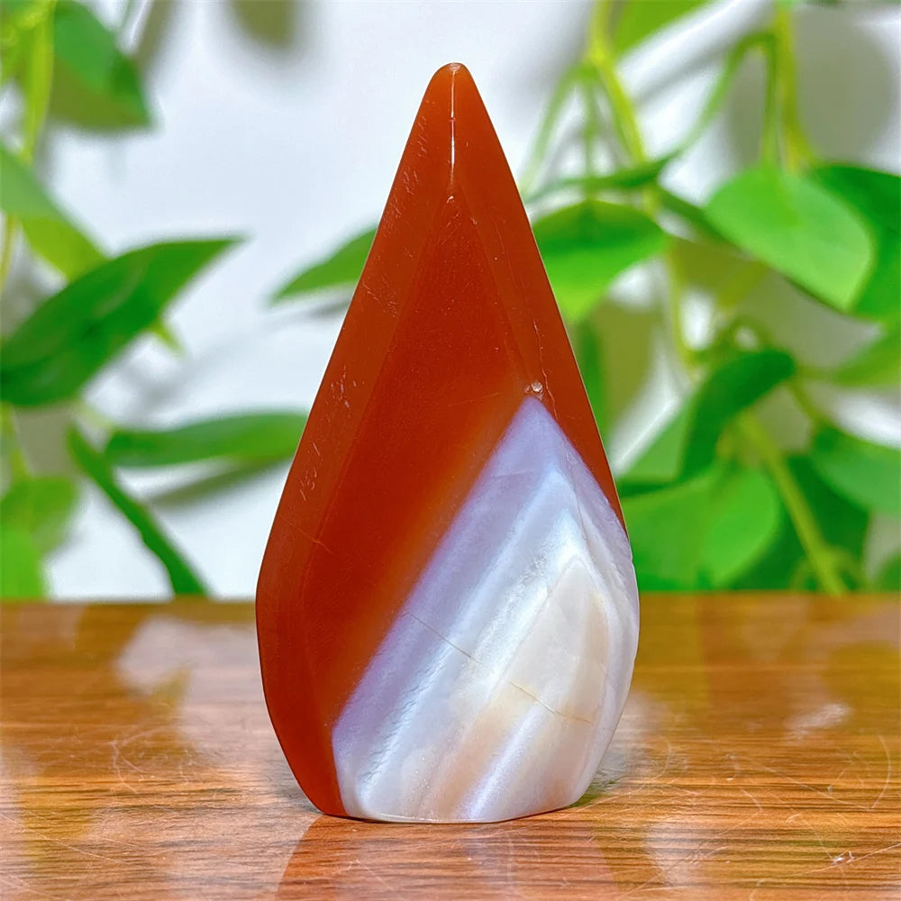 Carnelian Free Form Crystal Natural Stone Quartz