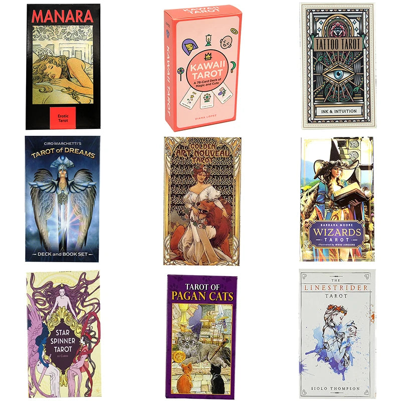 Golden Art Nouveau Tarot Tarot Cards