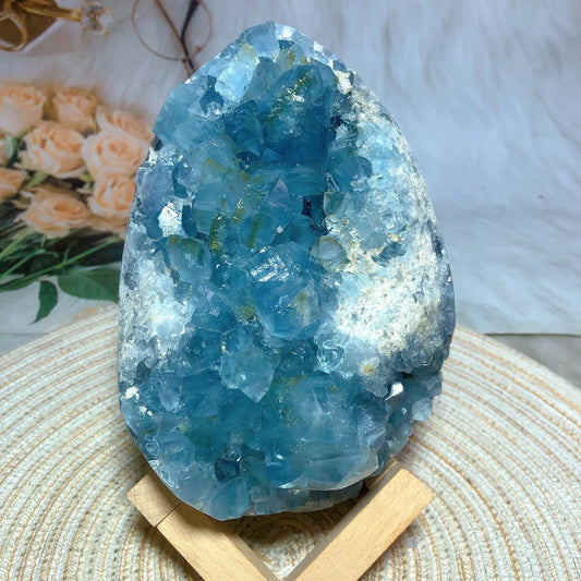 Natural Crystal Blue Celestite