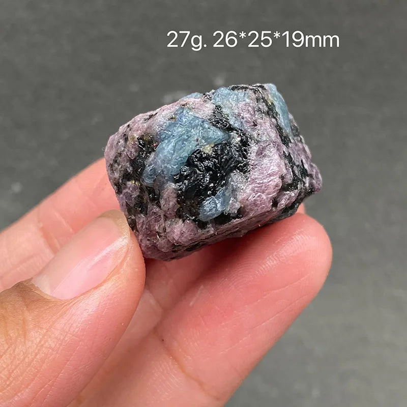 100% Rare Natural Ruby and Aquamarine Crystals