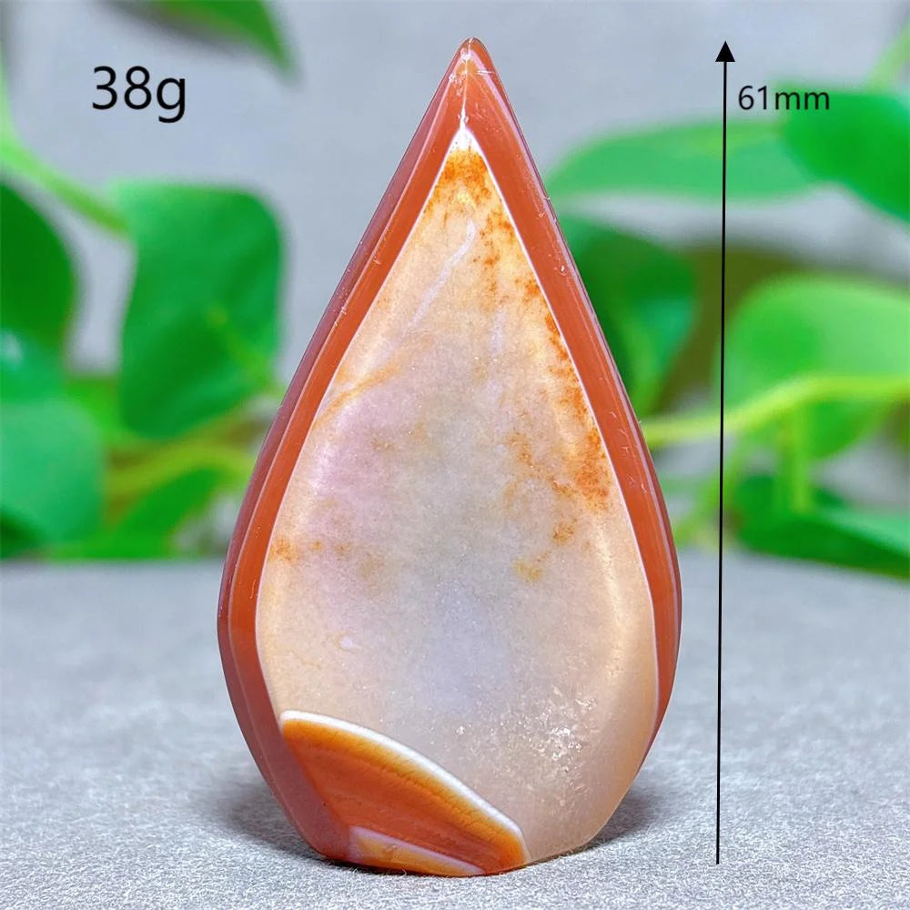 Carnelian Free Form Crystal Natural Stone Quartz