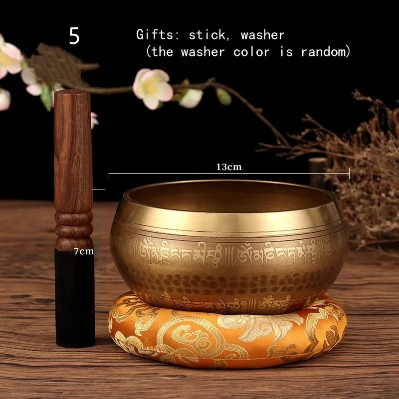 Handmade Tibetan Singing Bowls Set