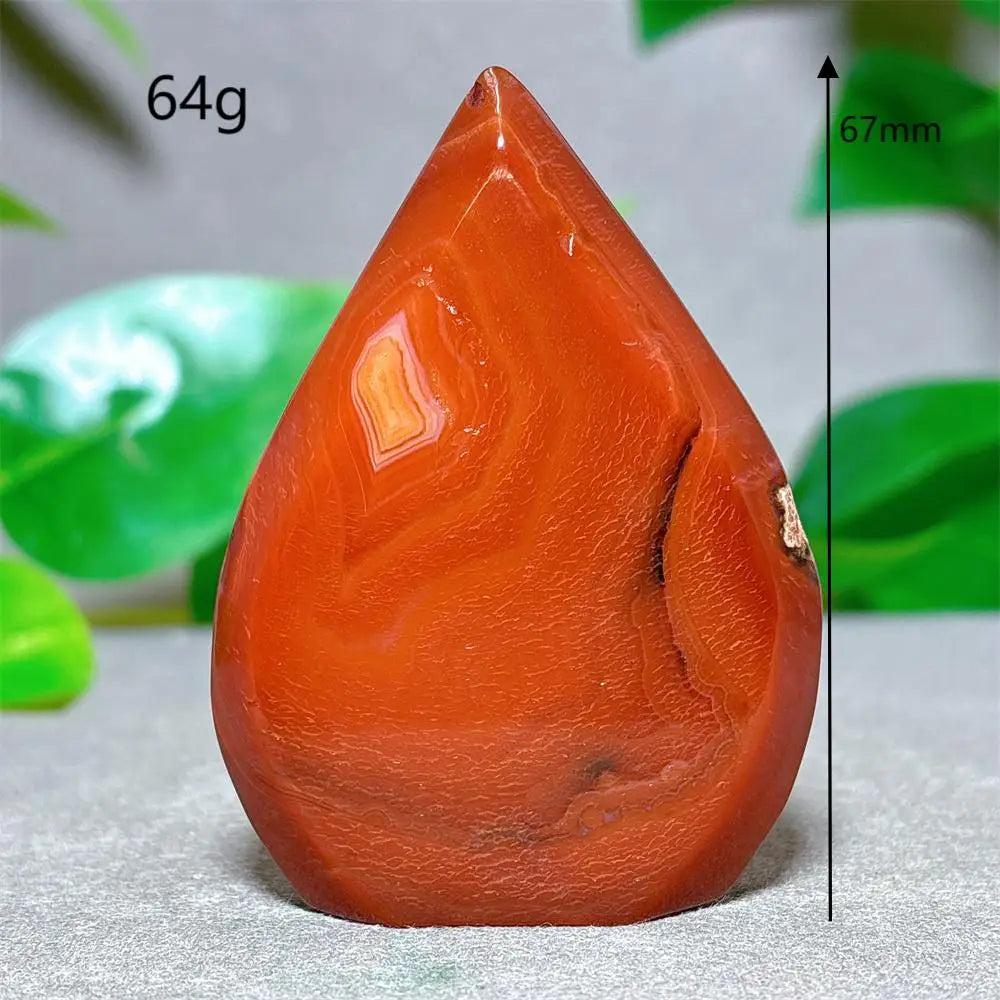 Carnelian Free Form Crystal Natural Stone Quartz