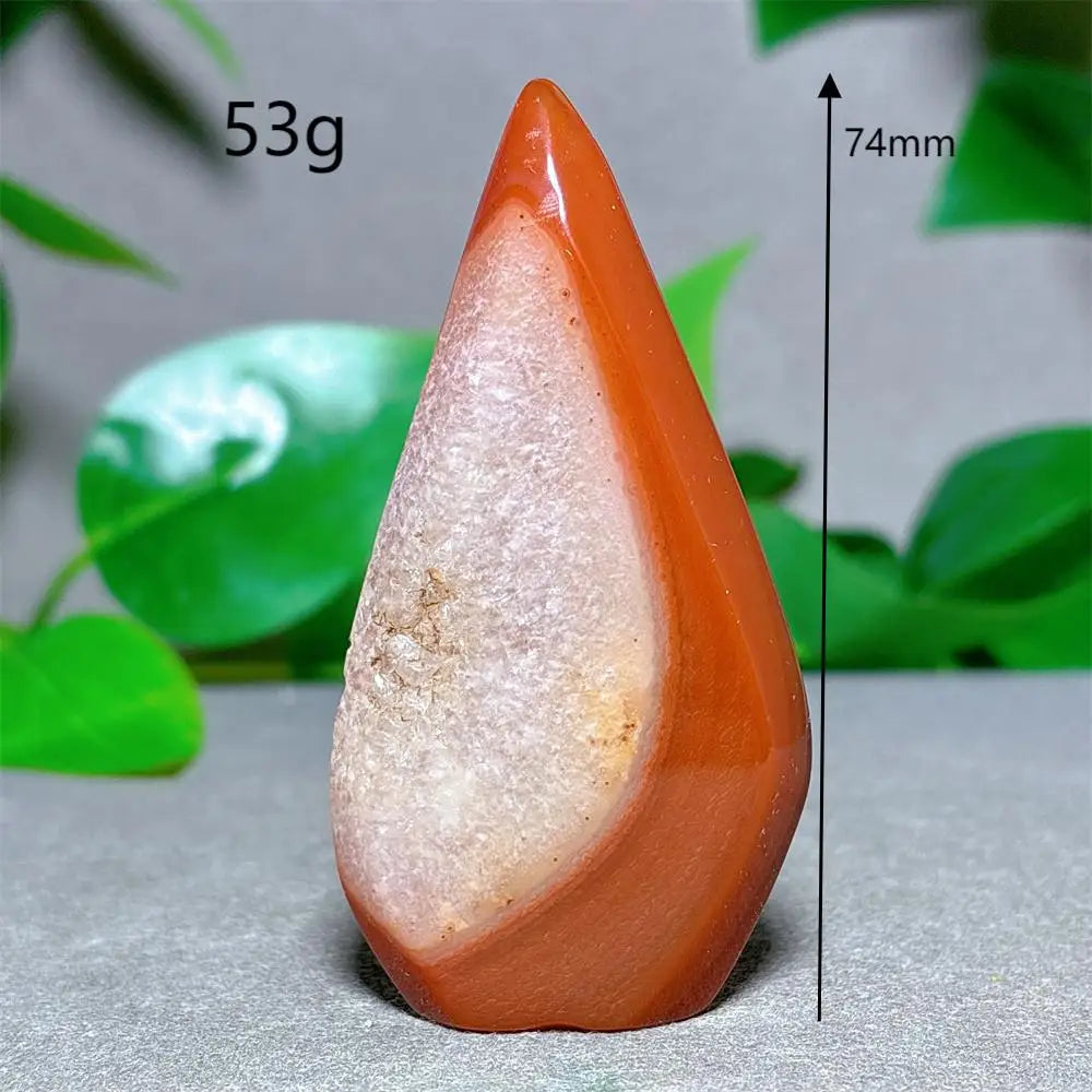 Carnelian Free Form Crystal Natural Stone Quartz